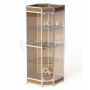 ВА-503-Д Витрина угловая с подиумом из профиля и задней стенкой ДСП к ВА-500-Д,501-Д, цвет бук