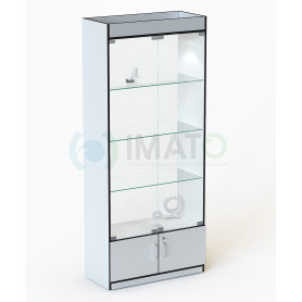 В-106-С Витрина с подсветкой, задняя стенка стекло