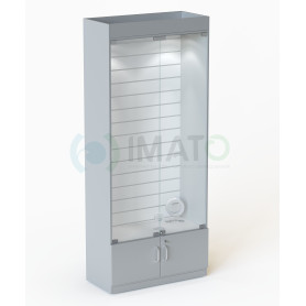 В-164-Э Витрина с подсветкой и стенкой из экономпанели 