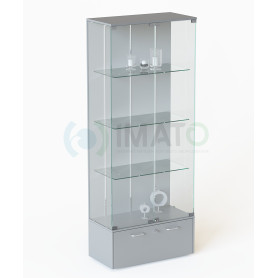 ВПН-402 Витрина стеклянная выставочная с накопителем