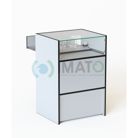 ПР-31-60В Прилавок со стеклом и выдвижной полкой