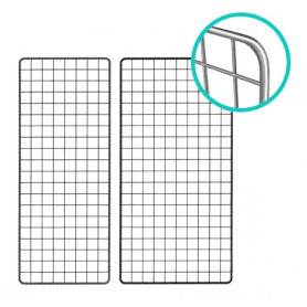 Торговая решетка (сетка) GP 2000х1000 хром